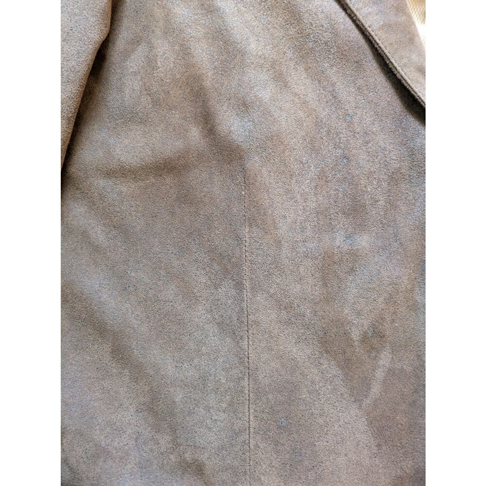 Vintage Remy Leather Suede Mens 3-Button Blazer Jacket Size 42 Made In USA - Picture 12 of 16